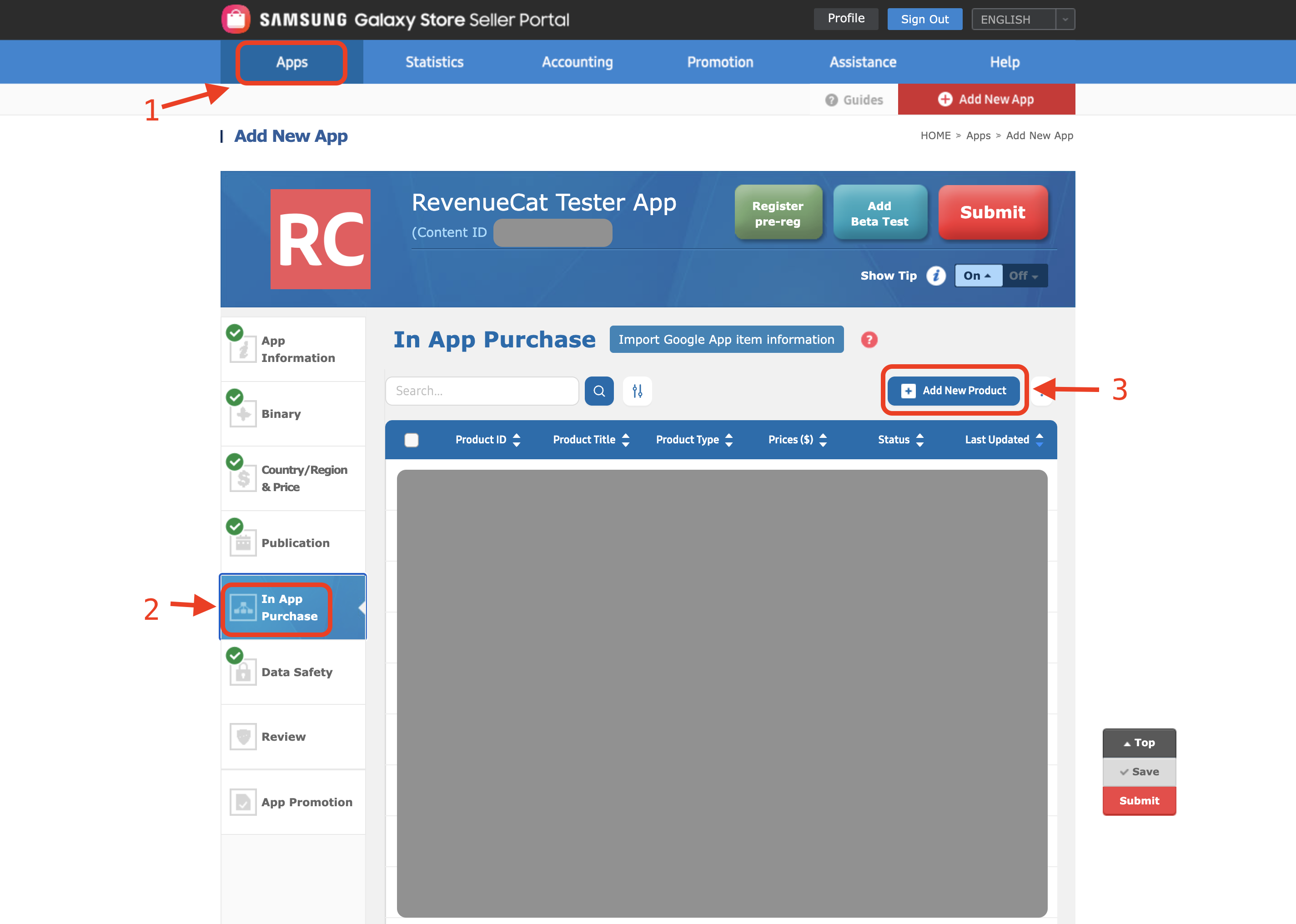 Add New Product in Galaxy Store Seller Portal