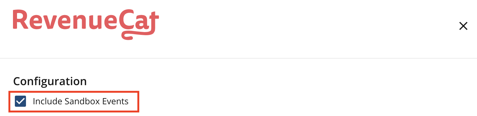 Include Sandbox Events in Statsig integration page