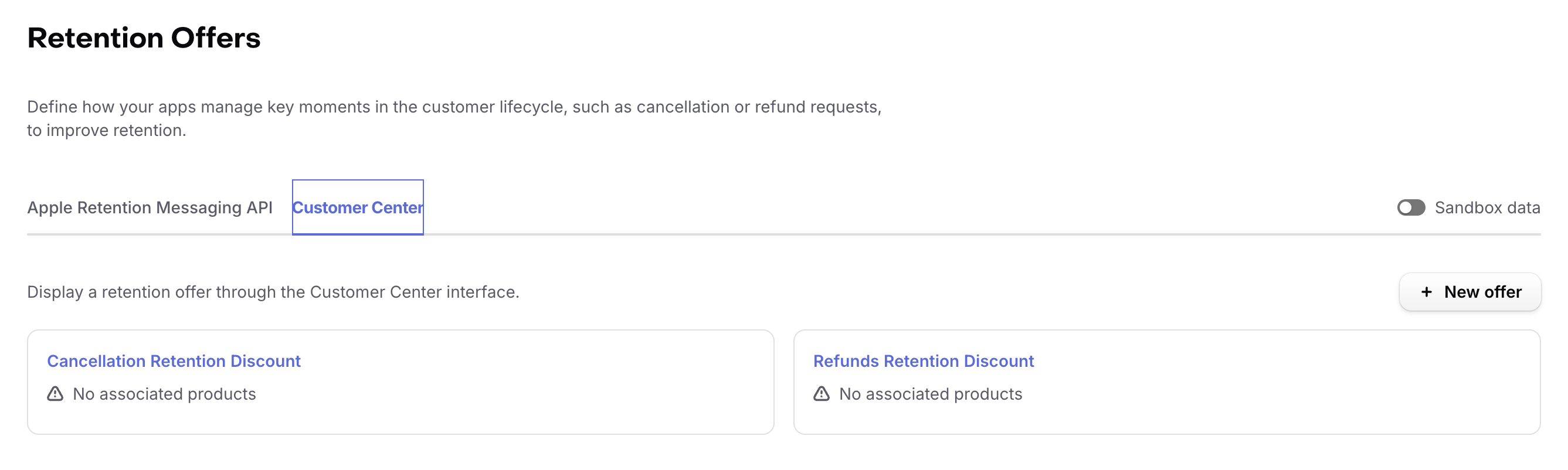 Promotional Offers Configuration