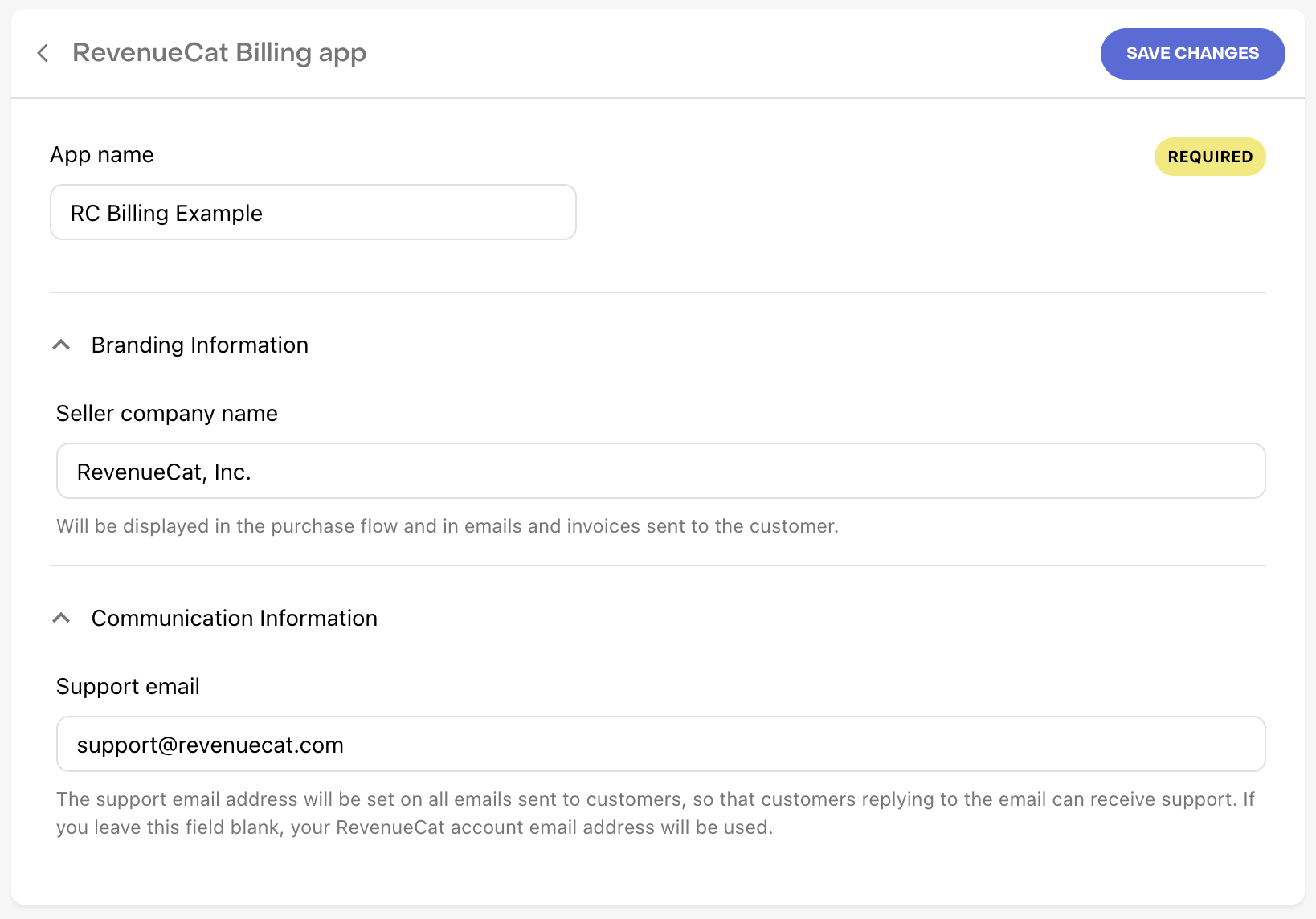 New RevenueCat Billing App